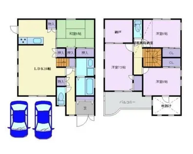 大阪府堺市西区鳳西町3丁【一戸建】の間取り