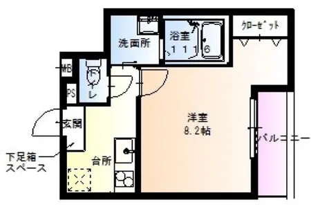 大阪府堺市西区鳳中町9丁【アパート】の間取り