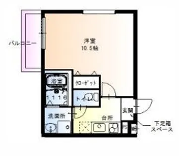 大阪府堺市西区鳳中町5丁【アパート】の間取り