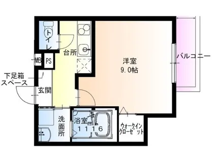 大阪府堺市西区浜寺諏訪森町東3丁【アパート】の間取り