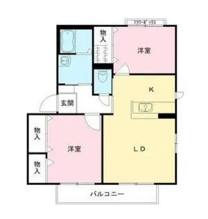 大阪府堺市西区浜寺南町1丁【アパート】の間取り