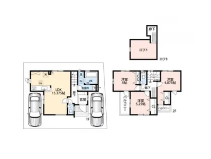 大阪府堺市西区浜寺昭和町4丁【一戸建】の間取り