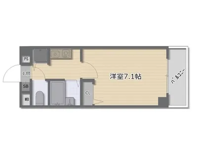 大阪府堺市堺区向陵中町4丁【マンション】の間取り