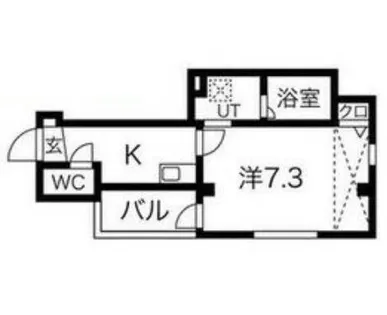 大阪府堺市堺区九間町西2丁【マンション】の間取り
