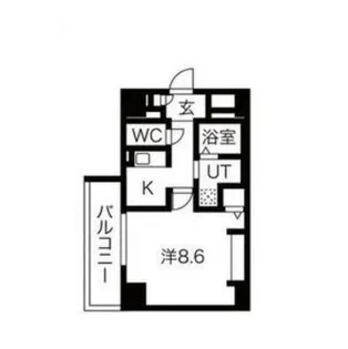 大阪府堺市堺区神明町西1丁【マンション】の間取り