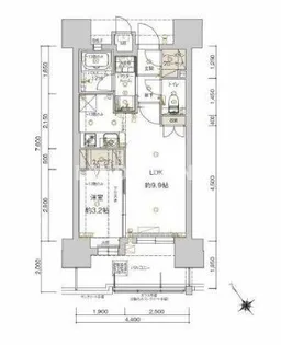 アクタス福岡県庁前グランネクスト【5階】の間取り