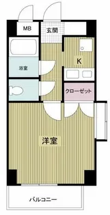 おおきに北梅田サニーアパートメント【5階】の間取り