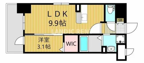 サーレ薬院【8階】の間取り