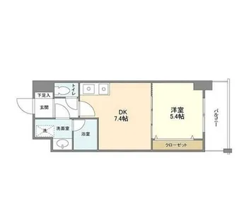 大阪府堺市堺区熊野町東1丁【マンション】の間取り