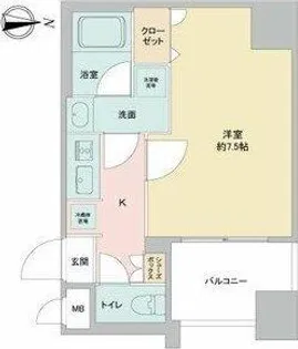 APEX名古屋栄Premier Life【10階】の間取り