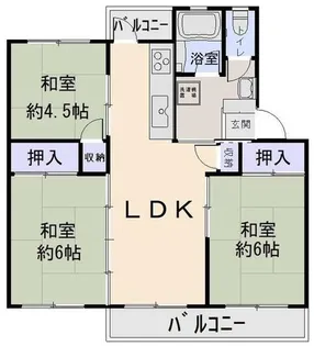 大阪府堺市北区新金岡町3丁【アパート】の間取り