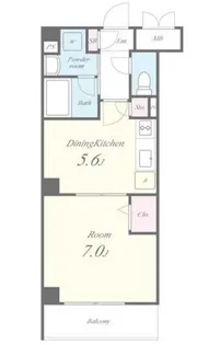 大阪府堺市北区奥本町1丁【マンション】の間取り