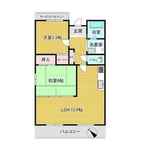 大阪府堺市堺区神明町西3丁【マンション】の間取り