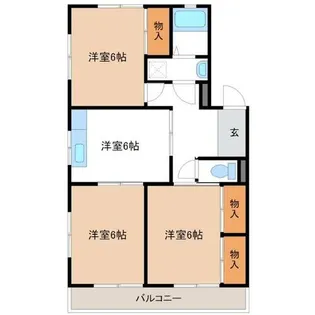 サンライト東刈谷【3階】の間取り