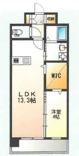 インクレイス門司【402号室】の間取り