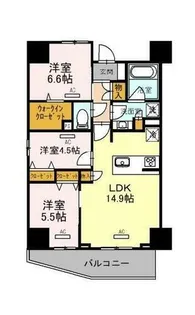 大阪府堺市堺区東湊町1丁【マンション】の間取り