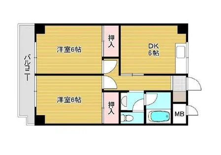 大阪府堺市堺区錦綾町1丁【アパート】の間取り
