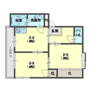 大阪府堺市東区大美野【マンション】の間取り
