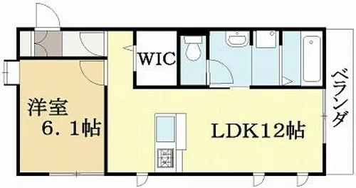 メゾンド本町【1階】の間取り
