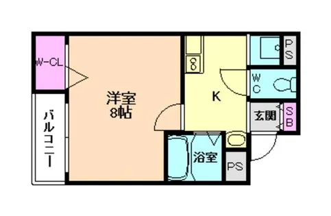大阪府大阪市北区天満1丁目【マンション】の間取り