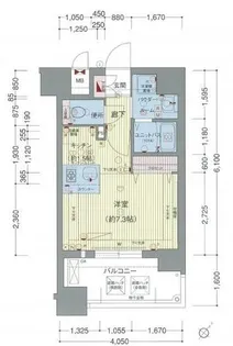 プレサンス名古屋STATIONビジュ【13階】の間取り
