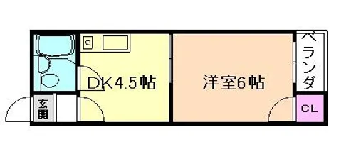 大阪府寝屋川市香里新町【マンション】の間取り
