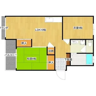福岡県福岡市早良区有田1丁目【マンション】の間取り
