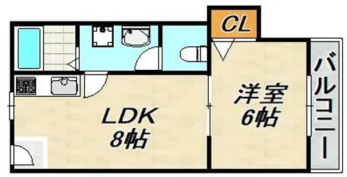 SUZURAN DANCHI Ⅱ【4階】の間取り