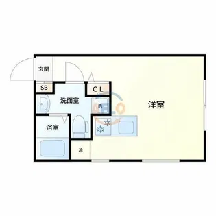celeste東中島【5階】の間取り