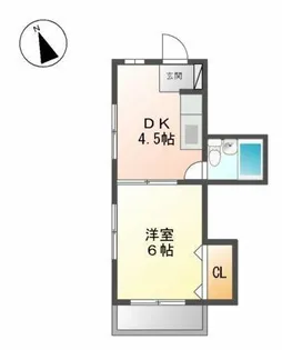川出ビル【3F号室】の間取り