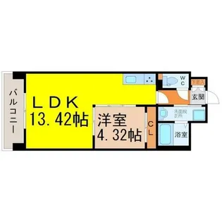 Primal千種luno【14階】の間取り