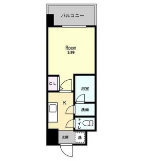 スプランディッド難波【10階】の間取り