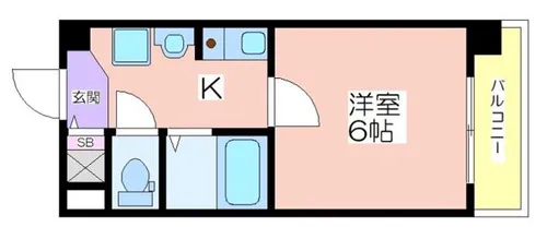 ミシェール住之江【2階】の間取り