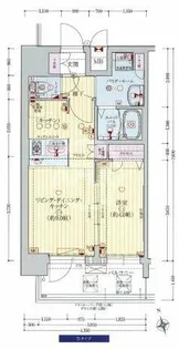 プレサンス難波インフィニティ【11階】の間取り