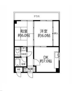 大阪府堺市北区百舌鳥梅北町4丁【マンション】の間取り
