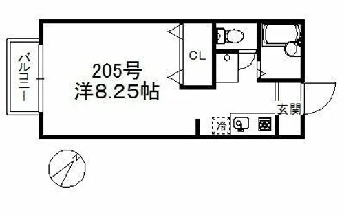アーバン高宮【2階】の間取り