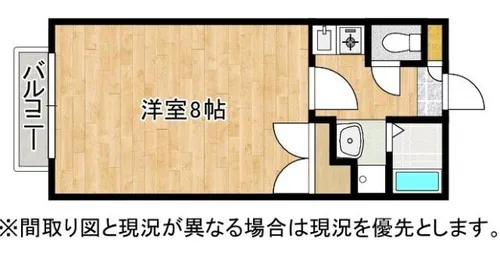 ハッピネスOGURA【201号室】の間取り