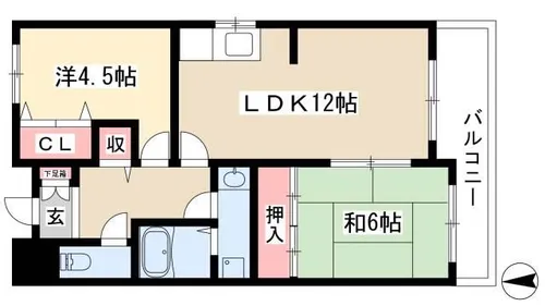 メゾン北千種【4A号室】の間取り