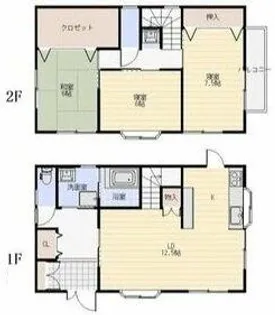 愛知県江南市古知野町久保見【一戸建】の間取り