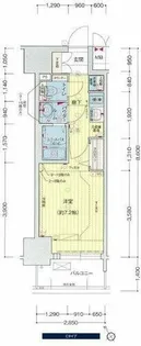 プレサンス新栄リベラ【3階】の間取り