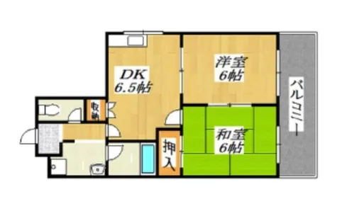 大阪府堺市北区金岡町【マンション】の間取り