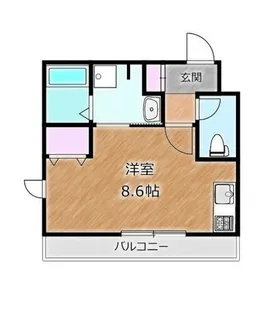 大阪府堺市堺区北清水町3丁【アパート】の間取り