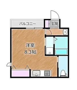 大阪府堺市堺区北清水町3丁【アパート】の間取り