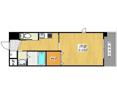 大阪府堺市北区北花田町1丁【マンション】の間取り