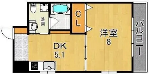 大阪府堺市北区長曽根町【マンション】の間取り