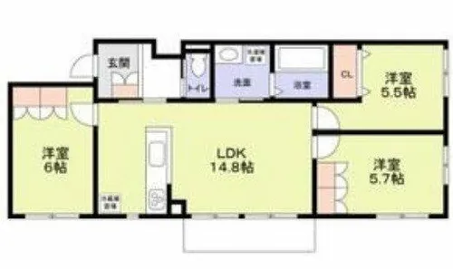 Casa Canele【2階】の間取り