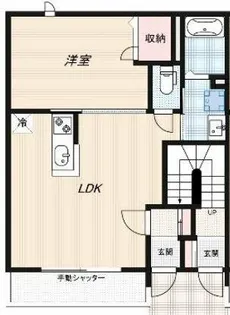 大阪府東大阪市瓢箪山町【アパート】の間取り