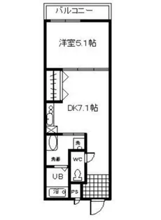 大阪府堺市西区浜寺諏訪森町西3丁【アパート】の間取り