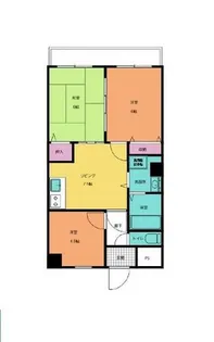 大阪府堺市堺区松屋町2丁【アパート】の間取り