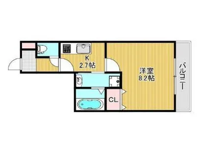 大阪府堺市堺区緑ヶ丘中町1丁【アパート】の間取り